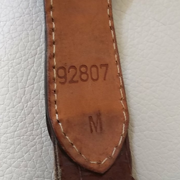 Leather And Metal Linked Belt. - Picture 5 of 5